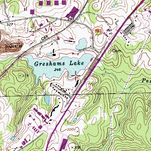 Topographic Map of Township of Neuse, NC