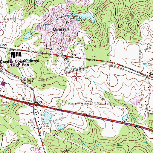 Topographic Map of Township of Saint Marys, NC