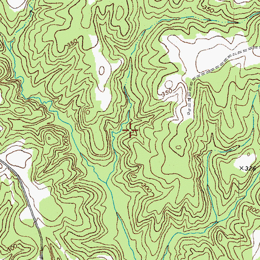 Topographic Map of Township of Shocco, NC