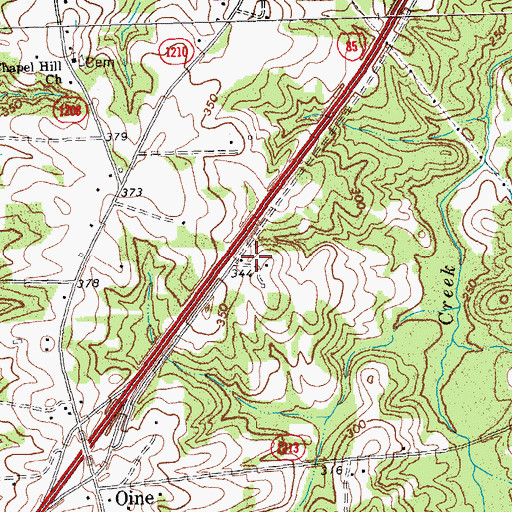 Topographic Map of Township of Smith Creek, NC