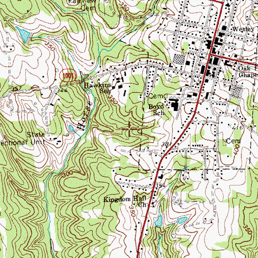 Topographic Map of Township of Warrenton, NC