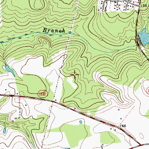 Topographic Map of Township of Brogden, NC