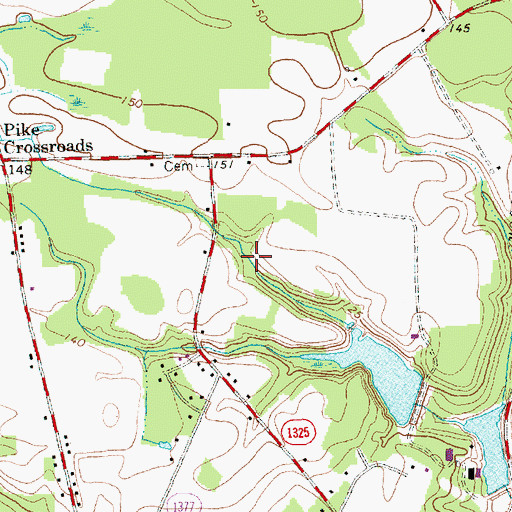 Topographic Map of Township of Buck Swamp, NC