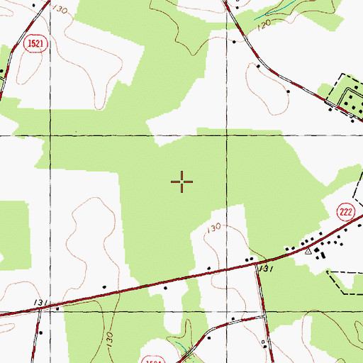 Topographic Map of Township of Nahunta, NC