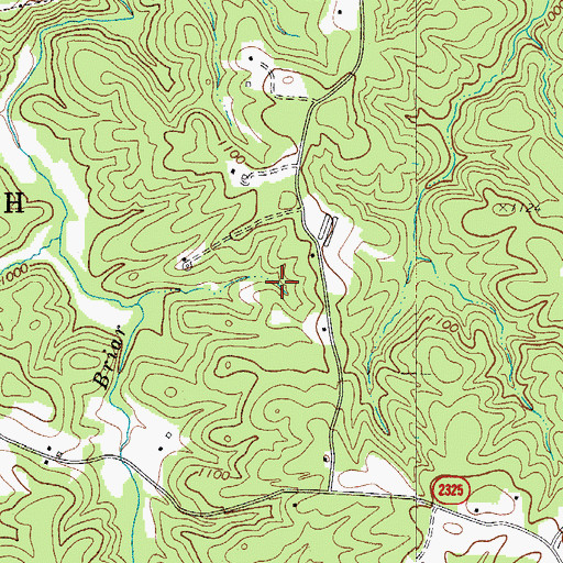 Topographic Map of Township of Antioch, NC