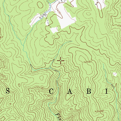 Topographic Map of Township of Jobs Cabin, NC