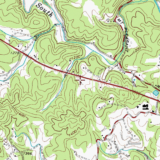 Topographic Map of Township of Lewis Fork, NC