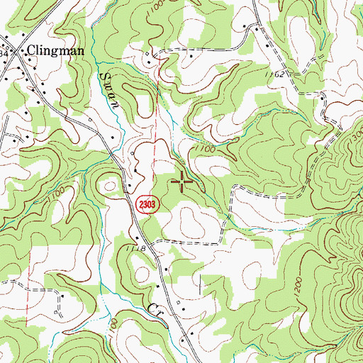 Topographic Map of Township of New Castle, NC