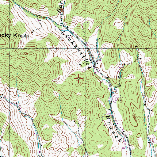 Topographic Map of Township of Cane River, NC
