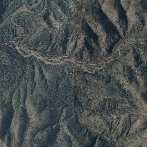 Aerial/Satellite Image of Right Hand Canyon, AZ