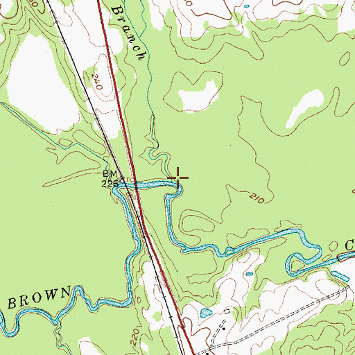 Topographic Map of Permetter Branch, NC