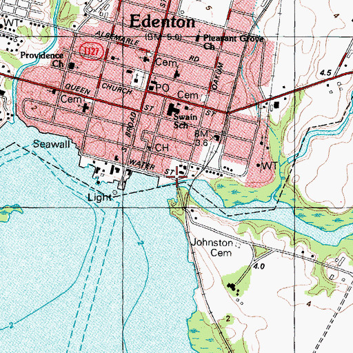 Topographic Map of Pembroke Creek, NC
