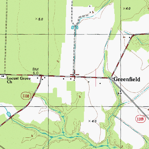 Topographic Map of Somerset, NC