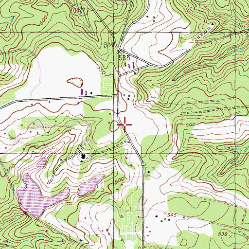 Topographic Map of Foxfire, NC