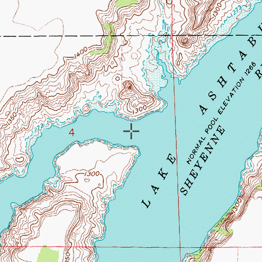 Topographic Map of Baldhill Creek, ND