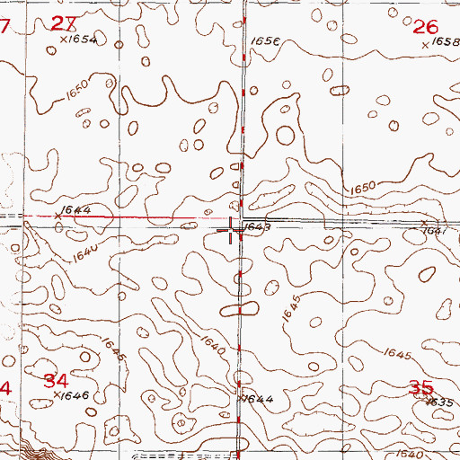 Topographic Map of Berlin School Number 1, ND