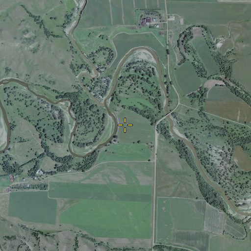 Aerial/Satellite Image of Big Muddy Creek, ND