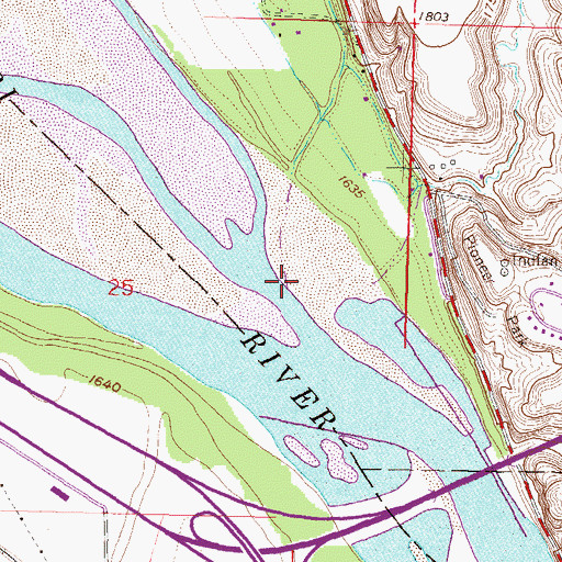 Topographic Map of Burnt Creek, ND