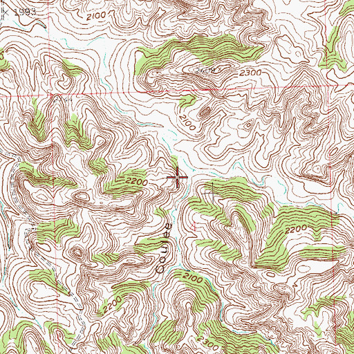 Topographic Map of Cedar Coulee, ND