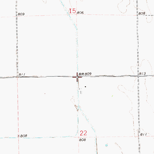 Topographic Map of County Ditch Number 16, ND
