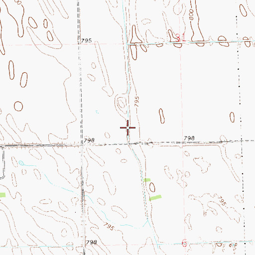 Topographic Map of County Ditch Number 34, ND