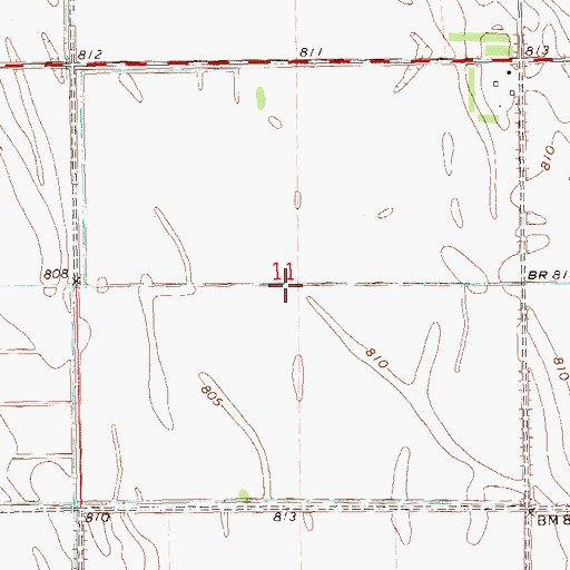 Topographic Map of County Ditch Numbers 20 and 66, ND