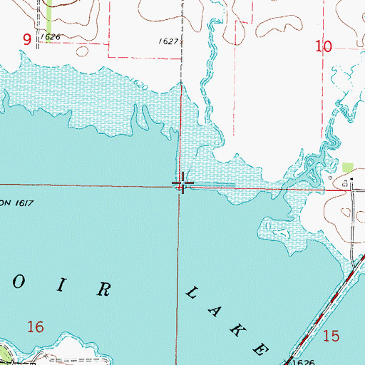 Topographic Map of Decker Creek, SD