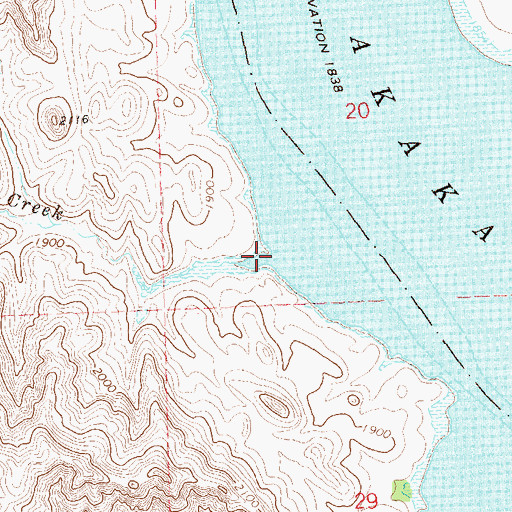 Topographic Map of Dry Creek, ND