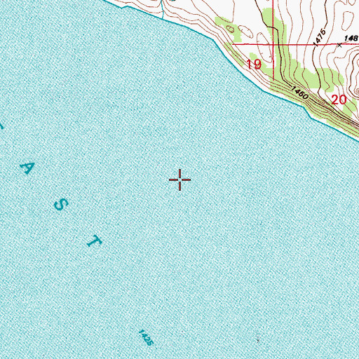 Topographic Map of East Devils Lake, ND