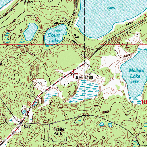 Topographic Map of East Side Day School, ND