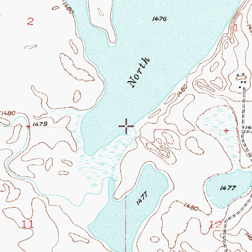 Topographic Map of Egg Creek, ND