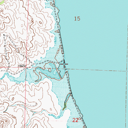 Topographic Map of Fireheart Creek, ND