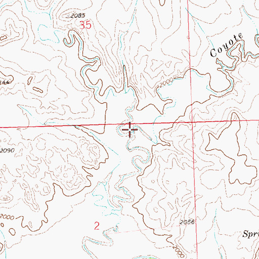 Topographic Map of Fish Creek, ND