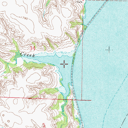 Topographic Map of Fool Bear Creek, ND