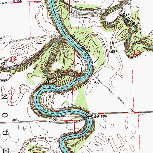 Topographic Map of Goose River, ND