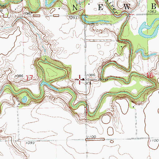 Topographic Map of Goose River Church, ND