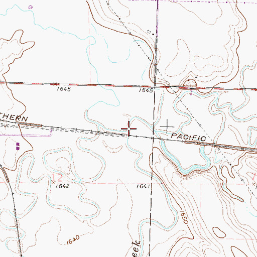 Topographic Map of Hay Creek, ND
