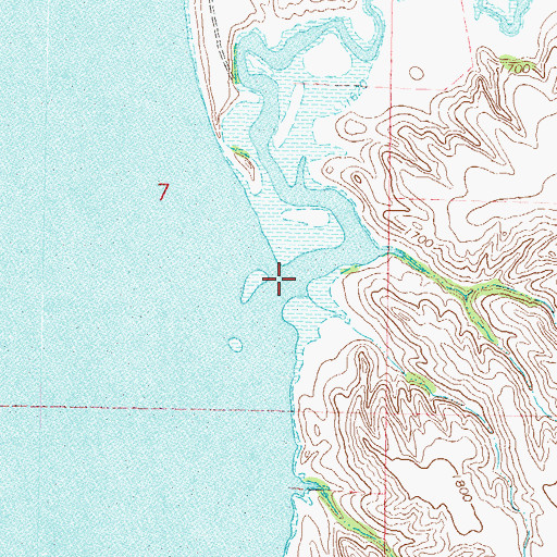 Topographic Map of Horsehead Creek, ND