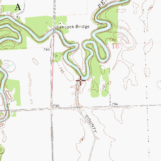 Topographic Map of Icelandic Coulee, ND