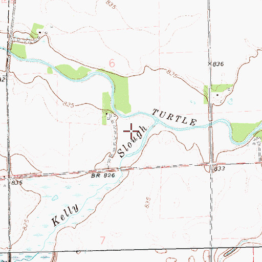 Topographic Map of Kelly Slough, ND