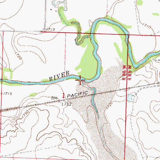 Topographic Map of Kinneman Creek, ND