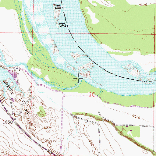 Topographic Map of Little Heart River, ND