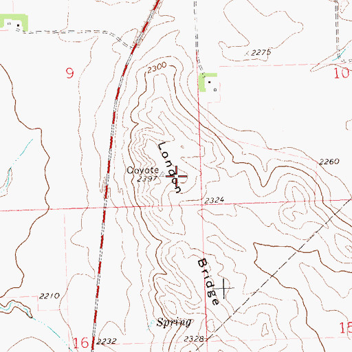 Topographic Map of London Bridge, ND