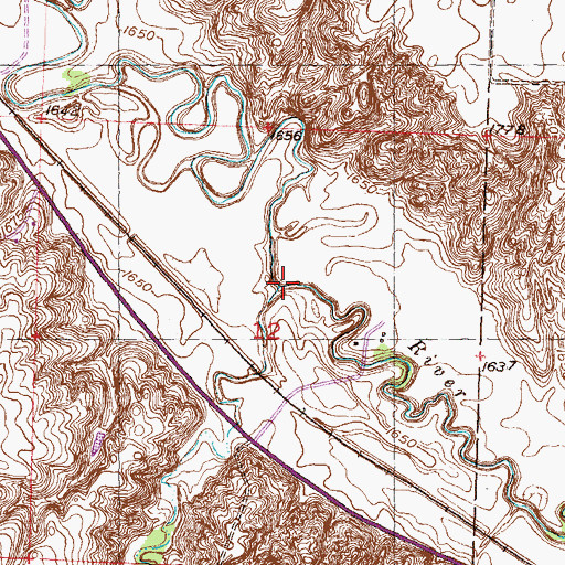 Topographic Map of Lonetree Coulee, ND