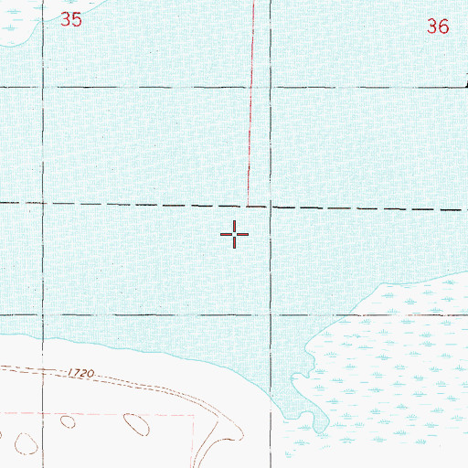 Topographic Map of Long Lake, ND
