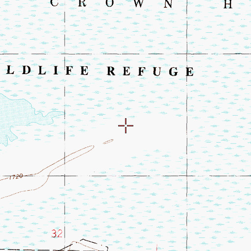 Topographic Map of Long Lake National Wildlife Refuge, ND