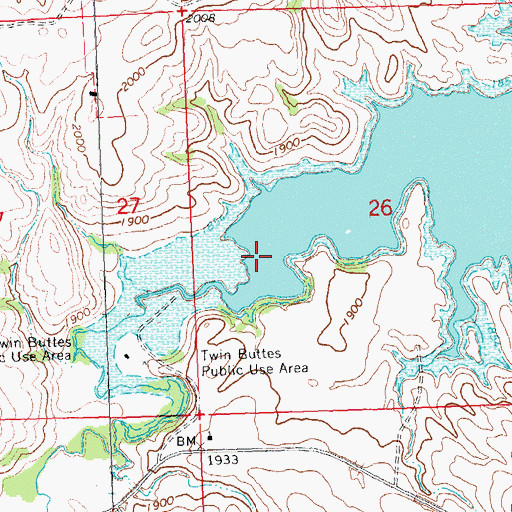 Topographic Map of Malnourie Creek, ND