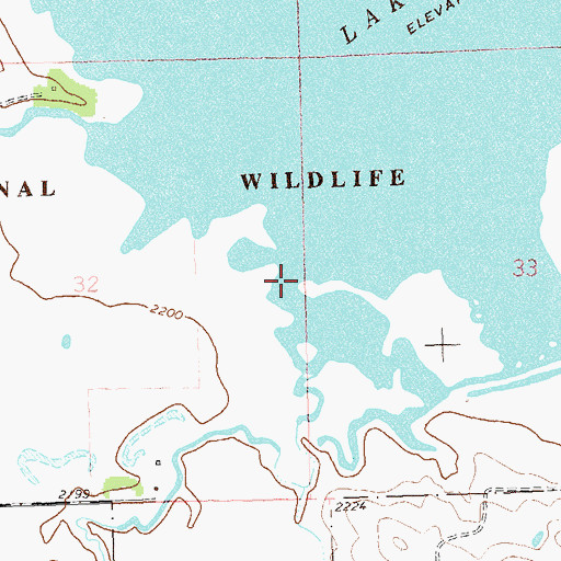 Topographic Map of Murphy Creek, ND