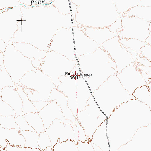 Topographic Map of Rincon Well, AZ