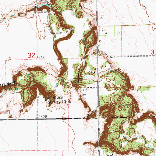 Topographic Map of North Branch Turtle River, ND